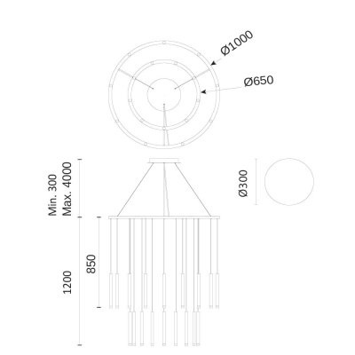 Подвесной светильник Leds C4 CANDLE