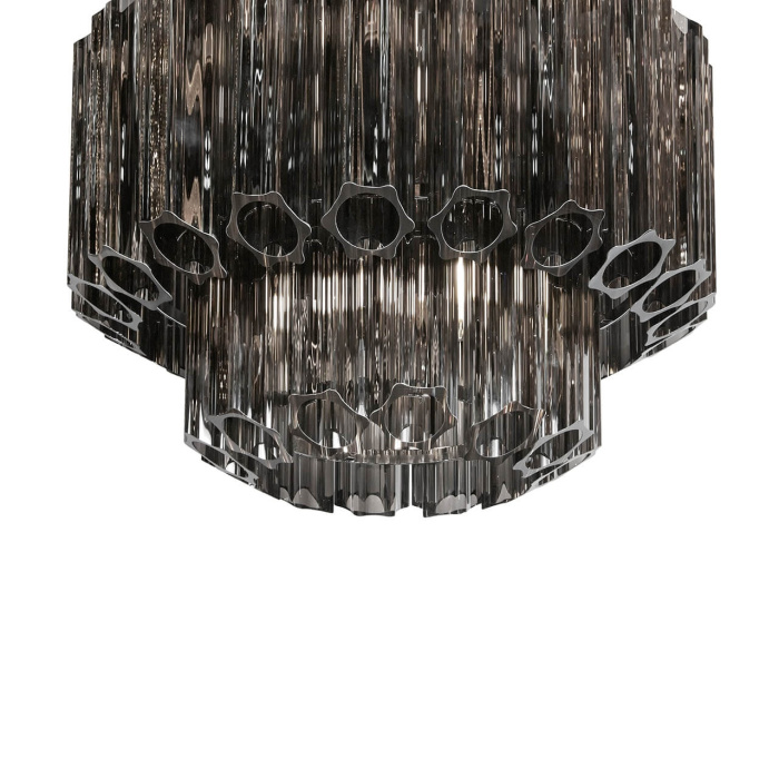 Подвесная люстра iLamp Destiny MD0267-4 CHROME+SMOKY GRAY