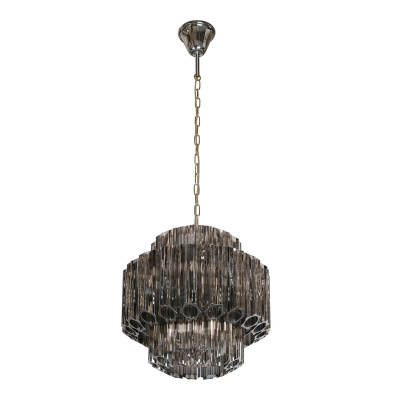 Подвесная люстра iLamp Destiny MD0267-4 CHROME+SMOKY GRAY