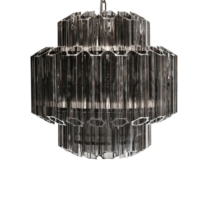 Подвесная люстра iLamp Destiny MD0267-4 CHROME+SMOKY GRAY