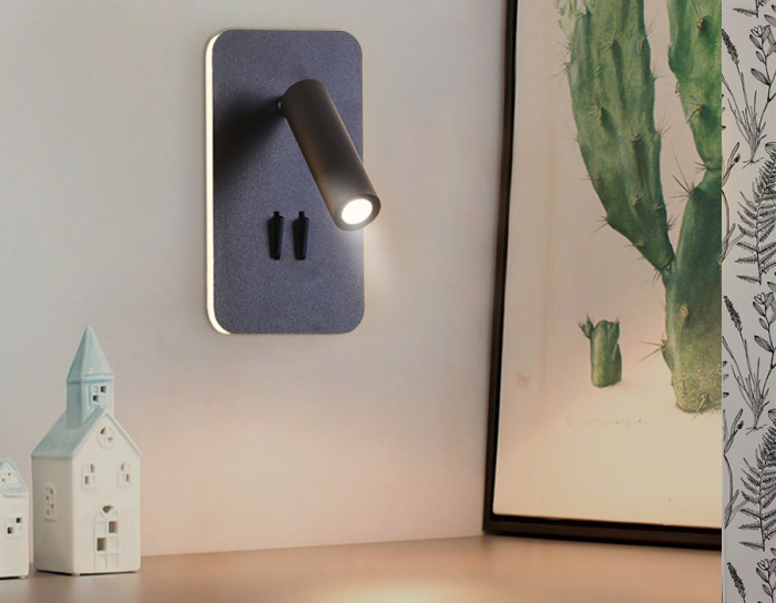 Поворотный настенный светодиодный светильник с выключателем Ambrella light FW255