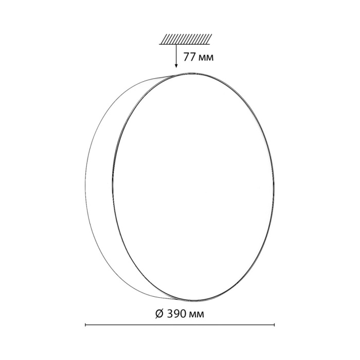 Настенно-потолочный светильник СОНЕКС BASICA 7780/DLN