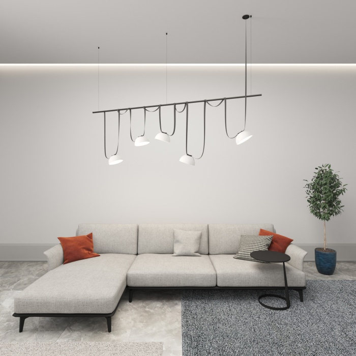 Светильник на шине Denkirs BELTY FLOW DK5560-WH+BK