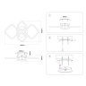 Потолочный светодиодный светильник с пультом Ambrella light FA3822