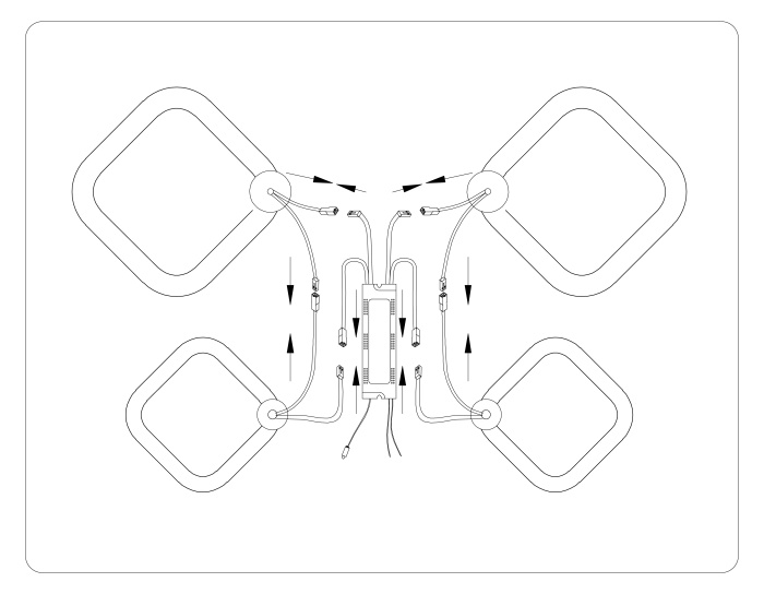Потолочный светодиодный светильник с пультом Ambrella light FA3822