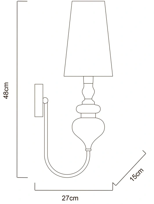 Бра Arte Lamp Anna Maria A4280AP-1CC