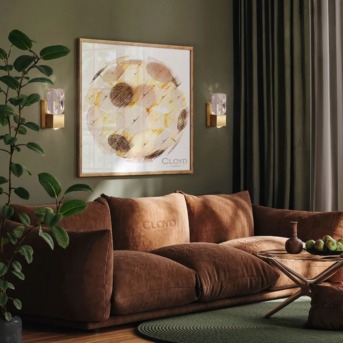 Бра Cloyd CRYO W1 / выс. 22 см - латунь (арт.20170)