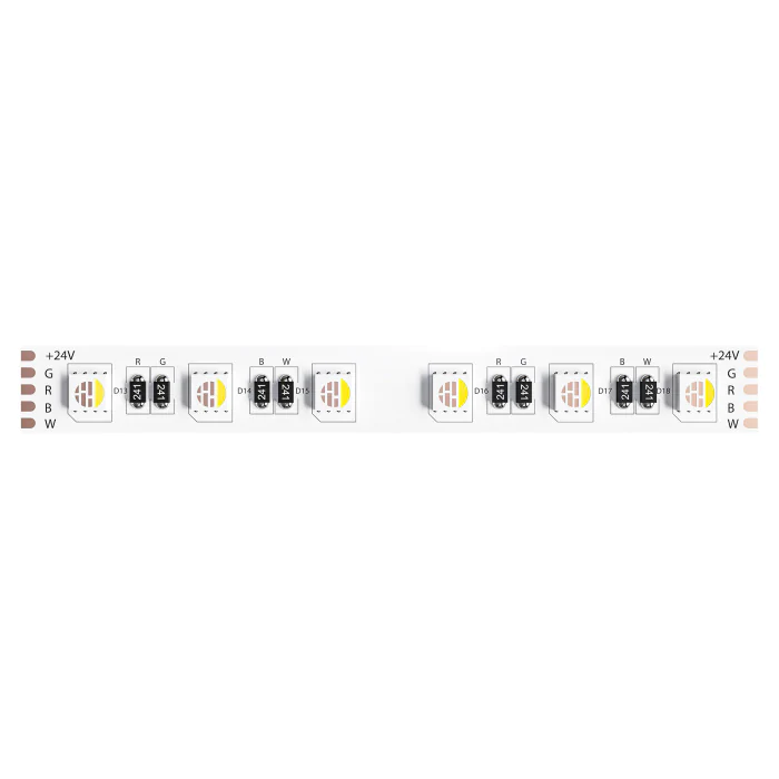 Светодиодная лента 24V 14,4W/m RGB+W 3000К 5м Arte Lamp TAPE A2406012-02-RGB3K
