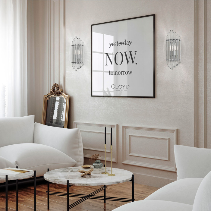 Бра Cloyd HARP W1 / выс. 50 см - хром (арт.20149)