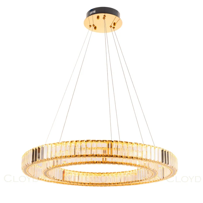 Люстра Cloyd PAULI-A C2 / Ø80 см - золото (арт.10776)