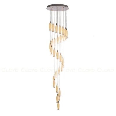 Люстра Cloyd ARGANA C31 / выс. 270 см - керамика - E14 - белый (арт.11239)