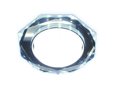 Встраиваемый точечный светильник GX53 с LED подсветкой Ambrella light G216 CL/CH/CLD