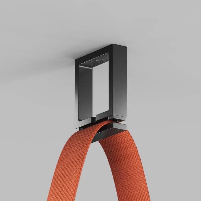 Усиленное накладное крепление для гибкого трека-ремня Belty, серия Base TR5508-BK