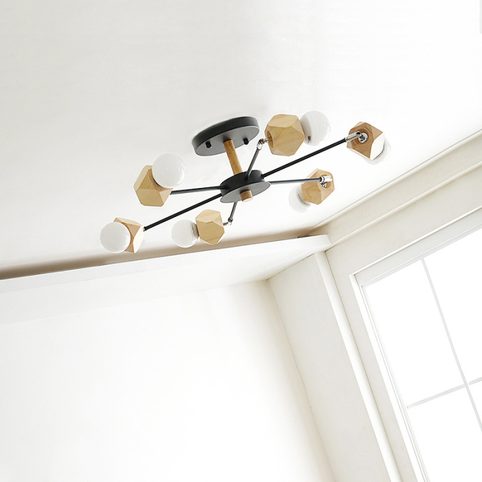 Люстра на штанге JX D90 Black ImperiumLoft