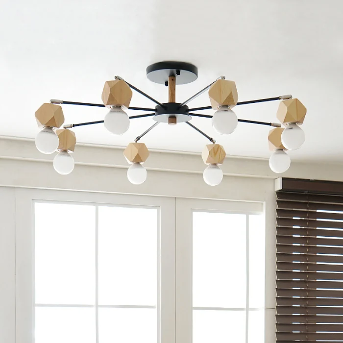 Люстра на штанге JX D90 Black ImperiumLoft