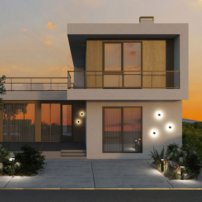 Настенный светодиодный уличный светильник VEGA DK9810-BK