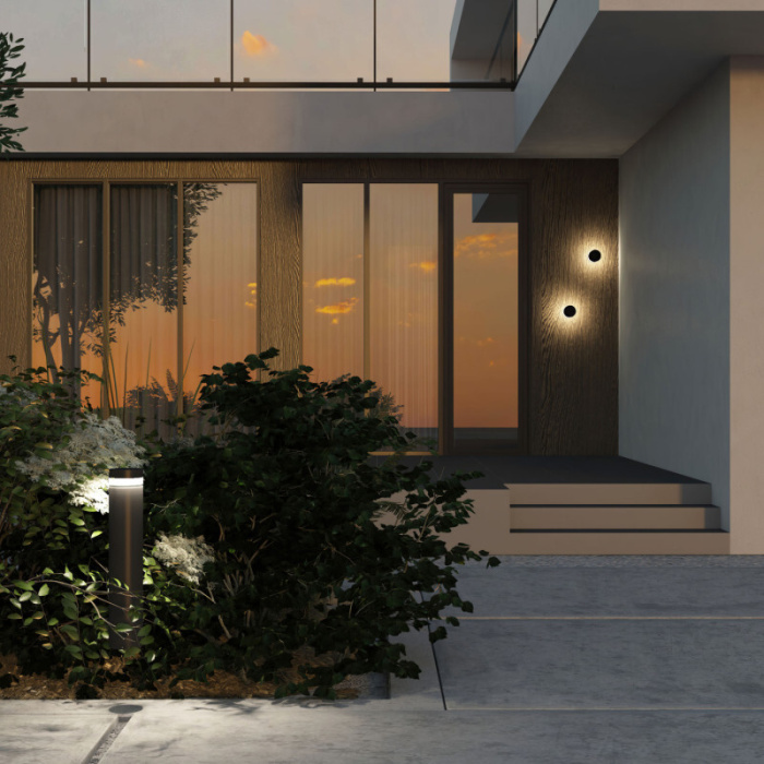 Настенный светодиодный уличный светильник VEGA DK9810-BK