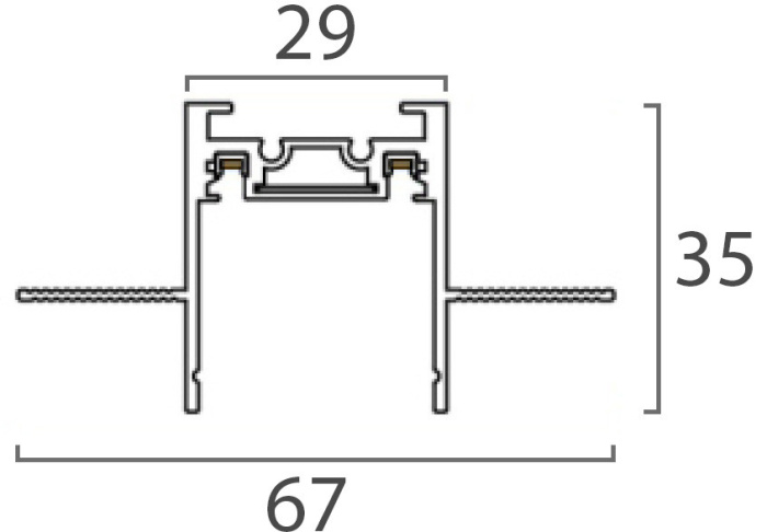Шинопровод Italline IT09-9021 black tube