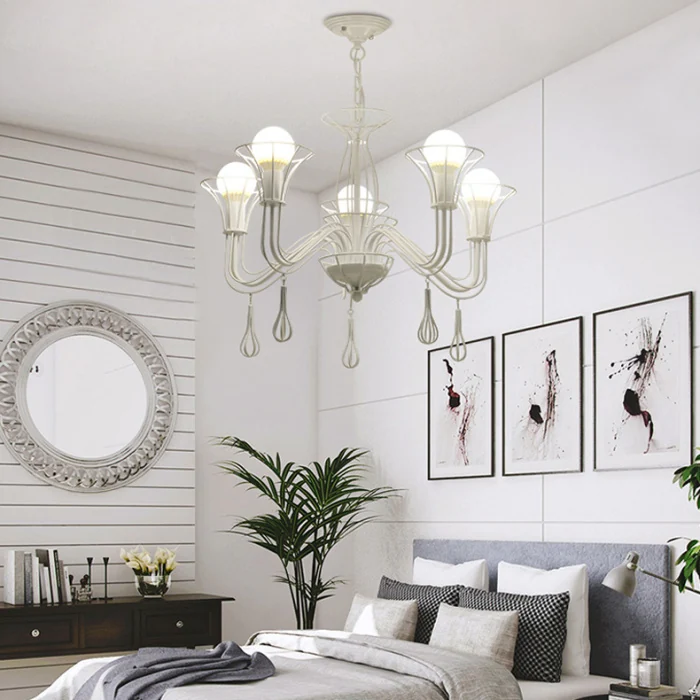 Подвесная люстра CAST 8 White ImperiumLoft