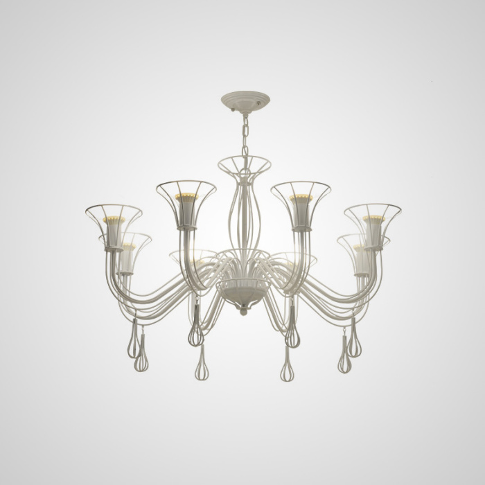 Подвесная люстра CAST 8 White ImperiumLoft