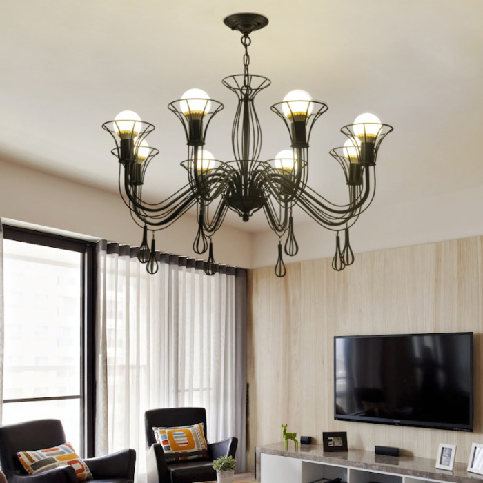 Подвесная люстра CAST 8 White ImperiumLoft