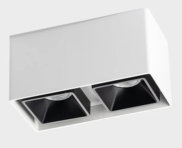 Светильник потолочный ITALLINE FASHION FX2 white + FASHION FXR black - 2шт.