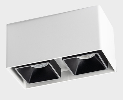 Светильник накладной Italline FASHION FX2 white + FASHION FXR black