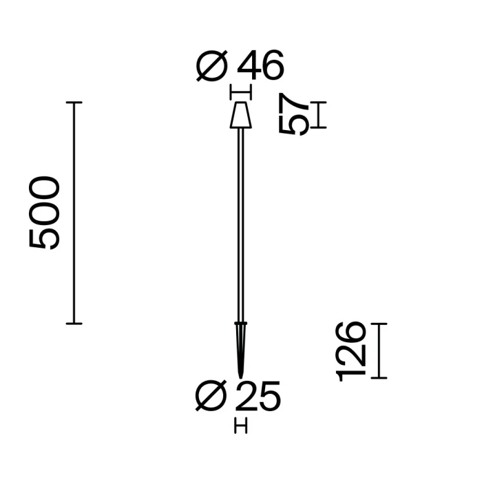 Ландшафтный светильник Maytoni Cane O504FL-L1B3K1