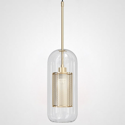 Подвесной светильник CATCH F cylinder brass D15 ImperiumLoft