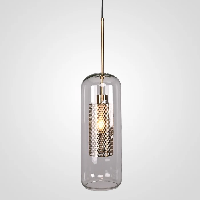 Подвесной светильник CATCH F cylinder brass D15 ImperiumLoft