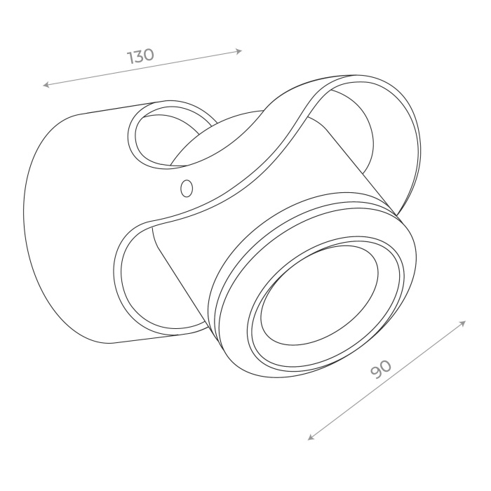 Светильник уличный настенный ST-Luce SL093.401.01 Черный/Черный, Прозрачный G5,3 1*7W