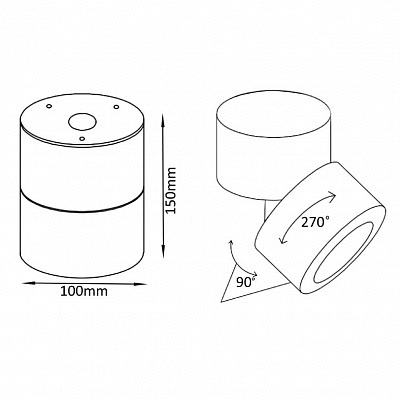 Светодиодный спот Crystal Lux CLT 412C BL