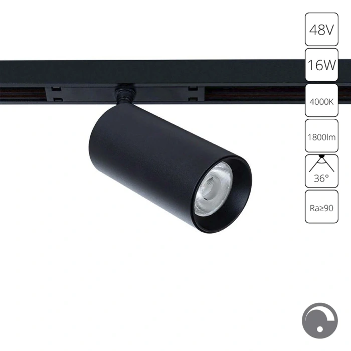 Магнитный трековый светильник Arte Lamp OPTIMA 0.1-10V A7472PL-1BK