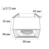 Светильник встраиваемый Italline M01-1017 white