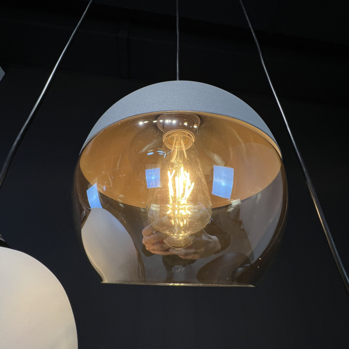 Подвесной светильник NORD C D20 Gray/Amber ImperiumLoft