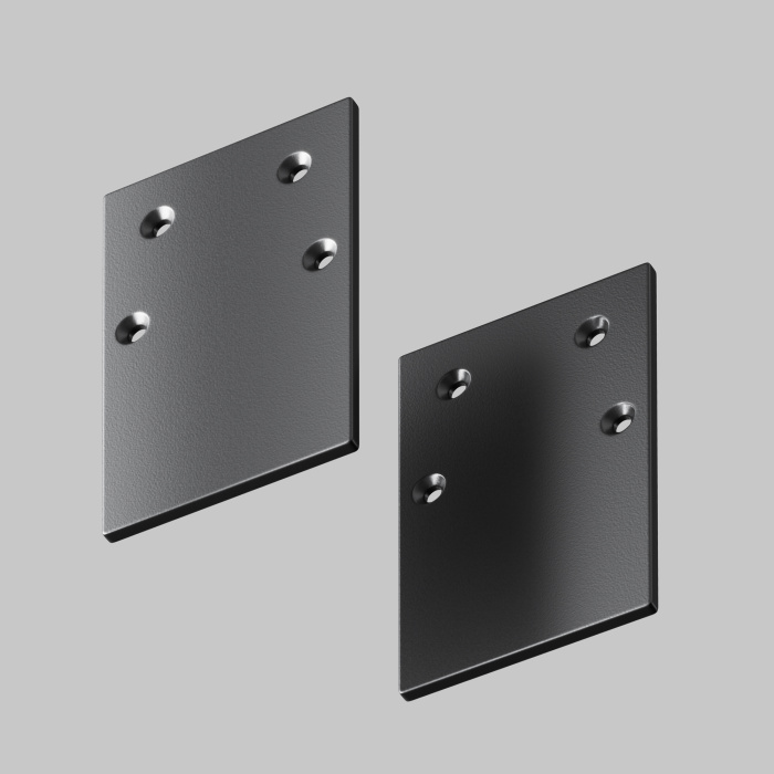 Заглушка торцевая 2шт Gravity накладной черный Maytoni TRA010EC-41B