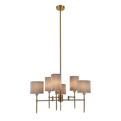 Люстра потолочная на штанге PLISSE INDIGO V000536