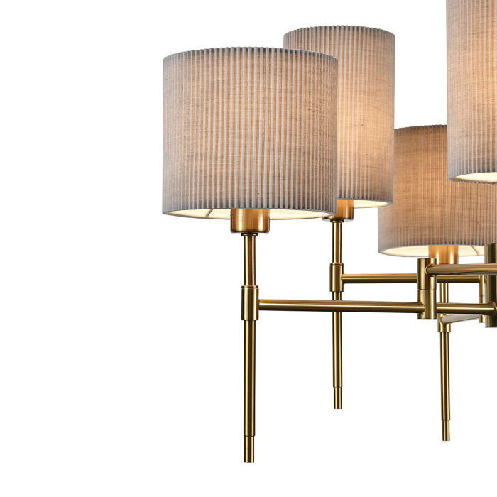 Люстра потолочная на штанге PLISSE INDIGO V000536