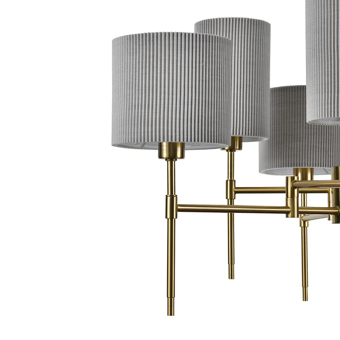 Люстра потолочная на штанге PLISSE INDIGO V000536