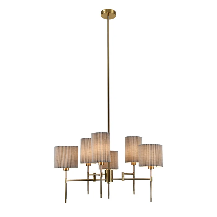 Люстра потолочная на штанге PLISSE INDIGO V000536