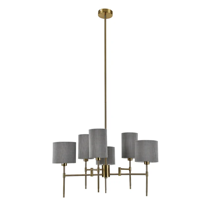 Люстра потолочная на штанге PLISSE INDIGO V000536