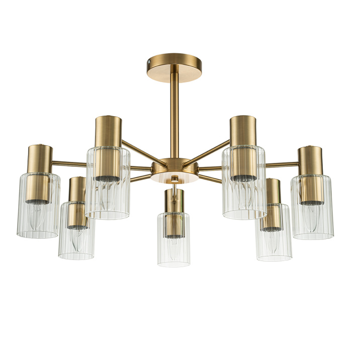 Потолочная люстра на штанге DIVERSITY ESCADA 2120/7P Gold