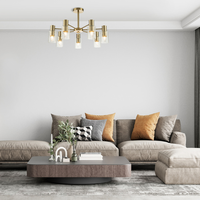 Потолочная люстра на штанге DIVERSITY ESCADA 2120/7P Gold