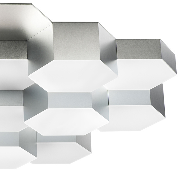 Светильник потолочный FAVO LED-80W 3840LM Silver 3000K (в комплекте) 750162 (MX13003032-16А)