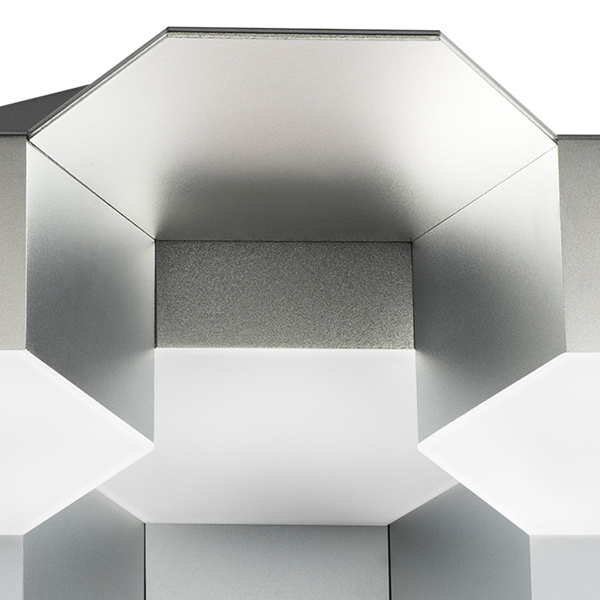 Светильник потолочный FAVO LED-80W 3840LM Silver 3000K (в комплекте) 750162 (MX13003032-16А)