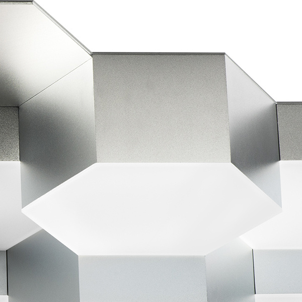 Светильник потолочный FAVO LED-80W 3840LM Silver 3000K (в комплекте) 750162 (MX13003032-16А)