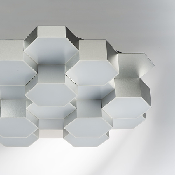 Светильник потолочный FAVO LED-80W 3840LM Silver 3000K (в комплекте) 750162 (MX13003032-16А)