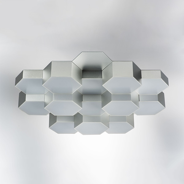 Светильник потолочный FAVO LED-80W 3840LM Silver 3000K (в комплекте) 750162 (MX13003032-16А)