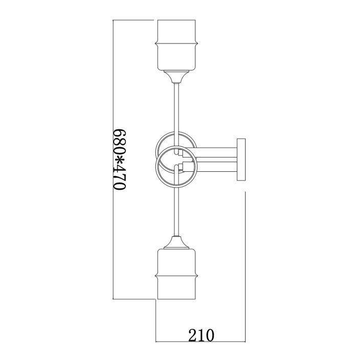 Потолочный светильник MONDRIAN ESCADA 699/4P