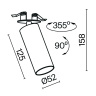 Спот Maytoni Focus LED C053CL-L12W3K-W-B